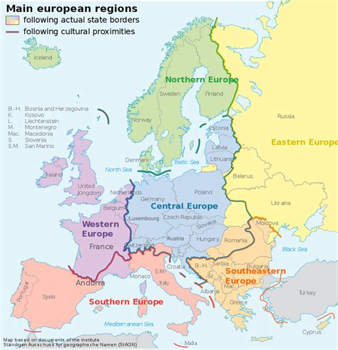 Europe Divisions Western Central Eastern Southern Northern Tons