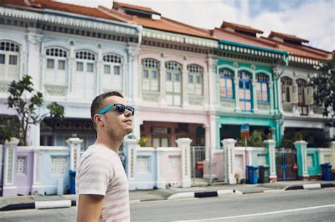 Premium Photo Colorful Street In Singapore