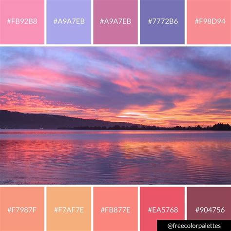 Bold Sunset Color Palette Great For Digital Art And Brand Colors