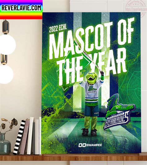 Florida Everblades 2022 Echl Mascot Of The Year Home Decor Poster
