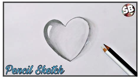 Heart Waterdrop Drawing With Pencil Water Drop Love Step By Step Sb