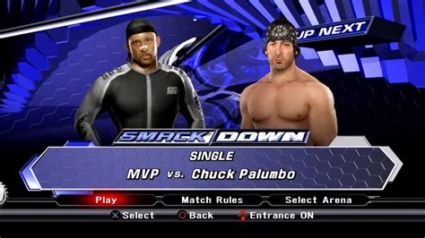Wwe Smackdown Vs Raw 2009 Ps3 Mvp Vs Chuck Palumbo Youtube