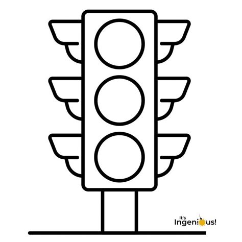 Traffic Light Coloring Pages