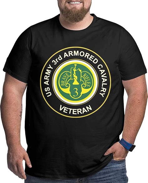 Us Army Veteran 3rd Armored Cavalry T Shirt Funny Big Size