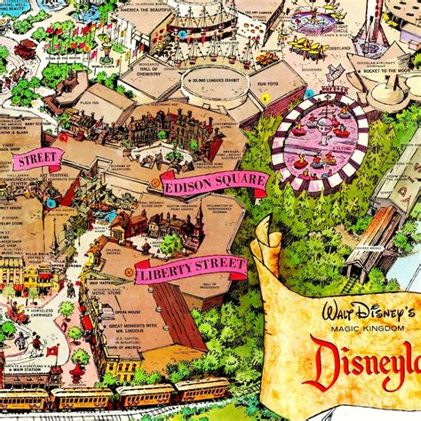 Disneyland Map Disneyland Map Vintage Disneyland Vintage Disney Nursery