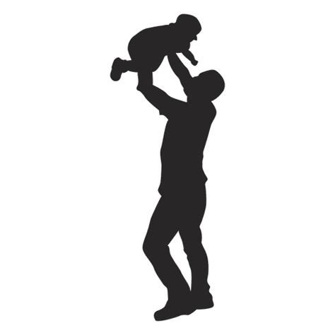 Father Playing With Child Silhouette Transparent Png And Svg Vector File