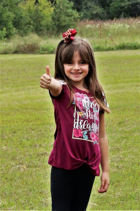 Little Girl Thumbs Up Free Stock Photo Public Domain