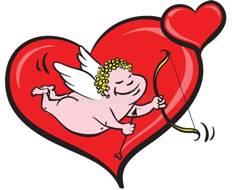 Cupid And Hearts Stock Vector Illustration Of Heart 17662918