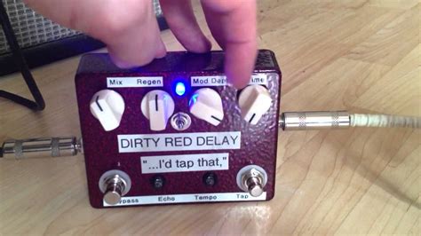 Would like to have at least 500ms delay, and a tone roll off so the repeats get darker as they go. Dirty Red Delay "...I'd Tap That," tap tempo DIY delay pedal - YouTube