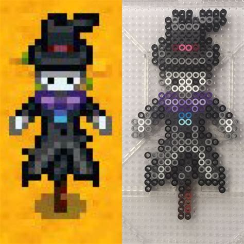 Stardew Valley Perler Turniphead Rarecrow from Mom's the Gamer | Diy