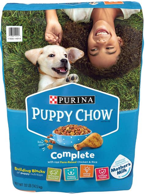 Puppy Chow Complete With Chicken And Rice Dry Dog Food 32 Lb Bag
