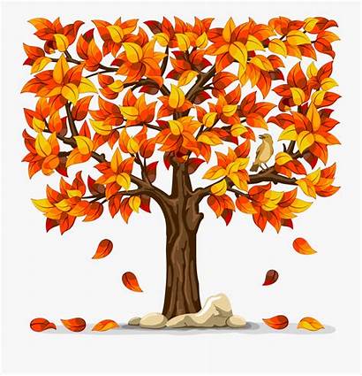 Falling Leaves Clip Tree Fall Clipart Clipartkey