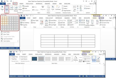 Infotech How To Create And Customize Tables In Microsoft Word