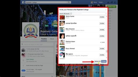 How To Invite All Friends For Facebook Fanpage English Youtube