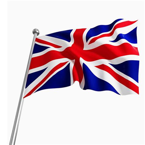 Die flagge englands stellt ein rotes georgskreuz in weißem feld dar, seine breite ist ein fünftel der höhe der flagge. Hohe qualität Vereinigten Kingdom National Flagge die wm ...