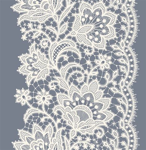 White Vector Lace Seamless Pattern Stock Vector Illustration Of