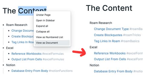 How To View Roam Research Document Without Bullet Points — Red Gregory