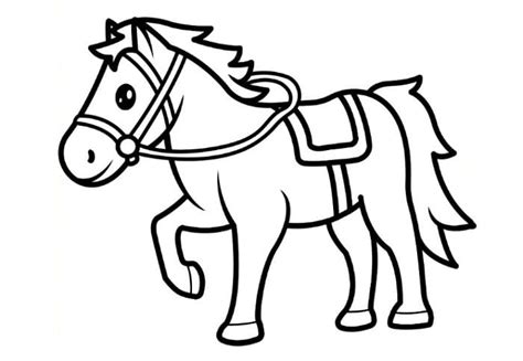 Sketsa Gambar Kuda Kartun Contoh Sketsa Gambar Riset