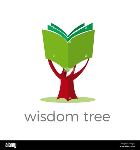 Wisdom Tree A Book Instead Of The Leaves Of A Tree Education And