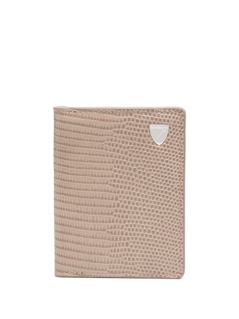 Aspinal Of London Bi Fold Leather Travel Wallet In Nude ModeSens