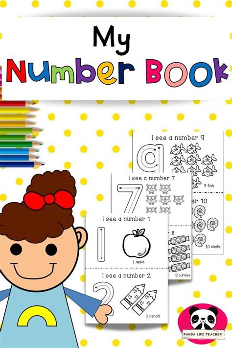 Pre K Number Book 1 10 Printable Counting Book In 2022 Counting