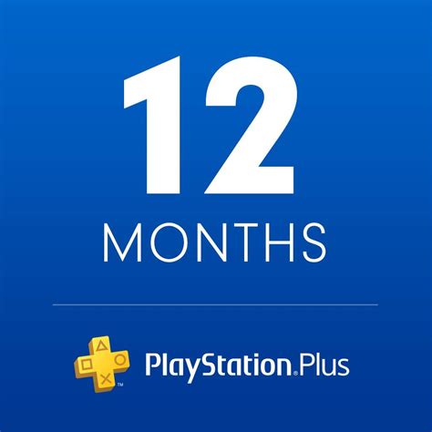 Playstation Plus 12 Month Membership Digital Code Video
