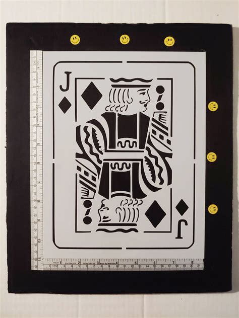 Jack Of Diamonds Playing Card Stencil My Custom Stencils