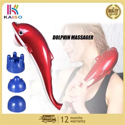 kaiso dolphin electric back massager massage hammer infrared stick roller cervical body massage