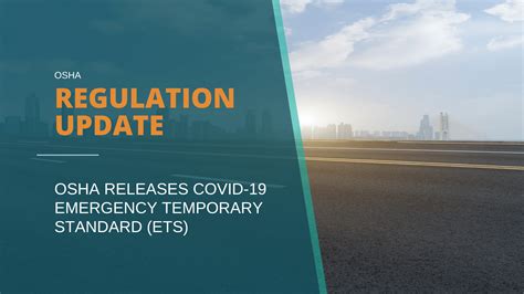 Osha Releases Covid 19 Emergency Temporary Standard Ets