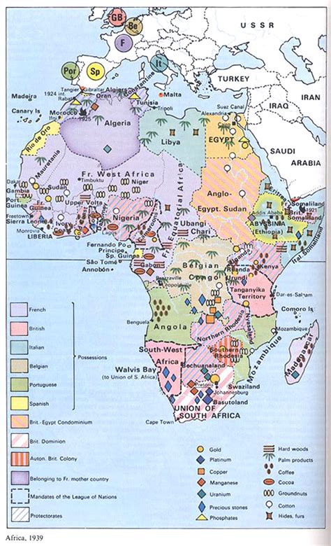 The united states central intelligence agency published these maps of africa for use by government officials and the general public. Africa 1939 - Mapping Globalization
