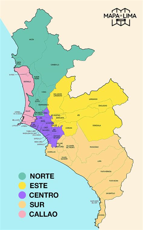Mapa De Las Regiones De Lima Para Ubicarte En La Inmensidad