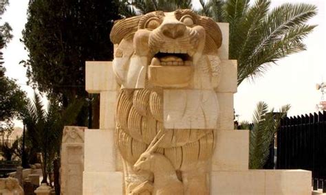 Le Lion Dathéna Du Musée De Palmyre Détruit Par Daech Directinfo