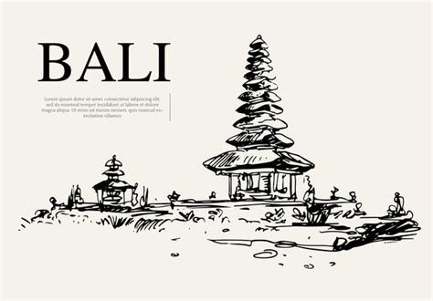 1589 Bali Temple Drawing Images Stock Photos 3d Objects And Vectors