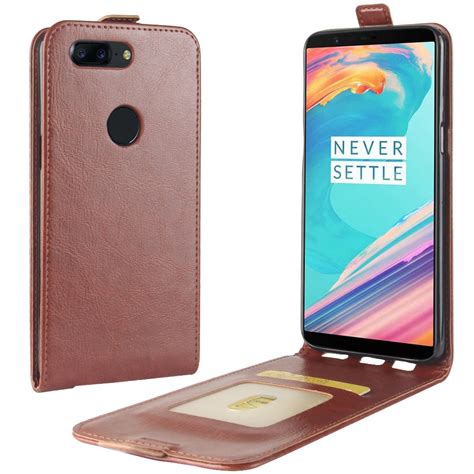 5t Case For Oneplus 5t Down Open Style Cases Flip Leather Thick Solid