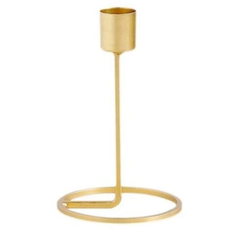 Buy European Candle Holder Gold Single Head Wrought Iron Candlestick Romantic