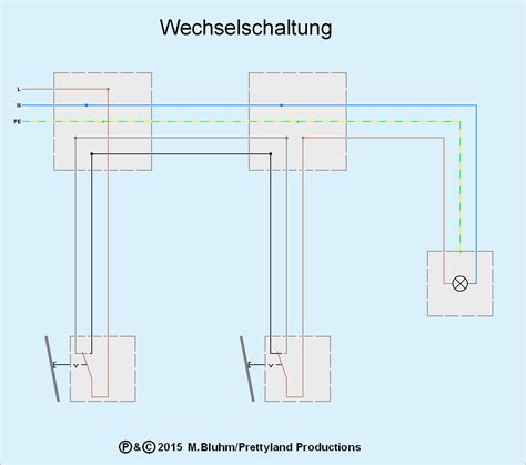 Wie 2 Leuchten Unabhängig Mit Zwei Wechselschaltern Schalten Technik