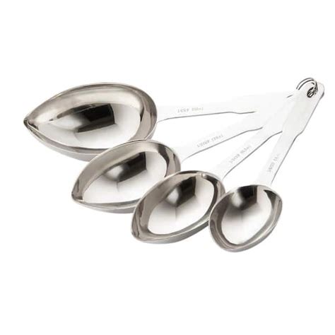 Excelsteel 4 Piece Heavy Duty Stainless Steel Measuring Spoon Set 255