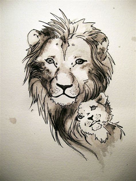 Pin On Tattoo Designs Tribal Lion And Cub