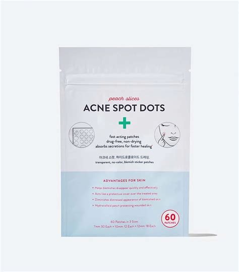 Peach Slices Acne Spot Dots 60 Patches Peach And Lily Acne Spots