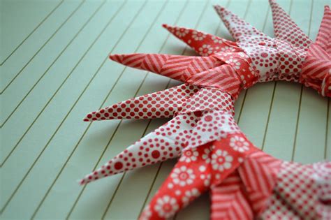 Origami Star Ornament Tutorial U Create Ornament Tutorial Fabric Christmas Decorations