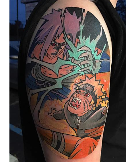 Naruto Vs Sasuke By Chris Mesi At Relic Tattoo In Horsham Pa Rtattoos