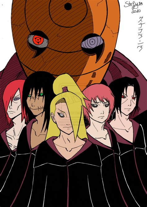 Akatsuki 2 Naruto Colored By Deidara127 On Deviantart