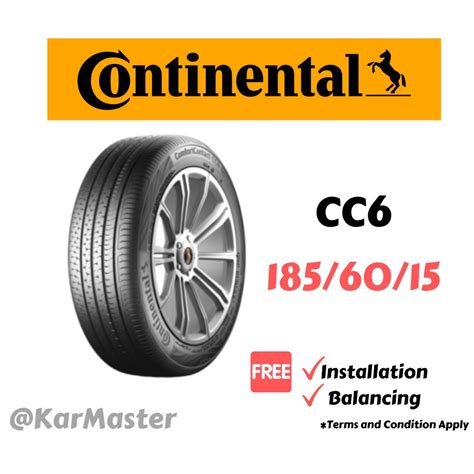 Tyre price list in malaysia. 185/60/15 Continental CC6 (With Installation) | Shopee ...
