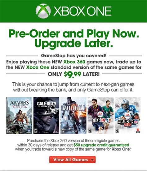 Co Optimus News Gamestop Offers 10 Step Up To Xbox One Games