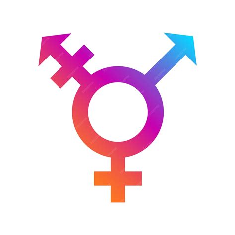 Premium Vector Unisex Or Intersex Symbol Icon Male And Female Symbols Hermaphroditism Or