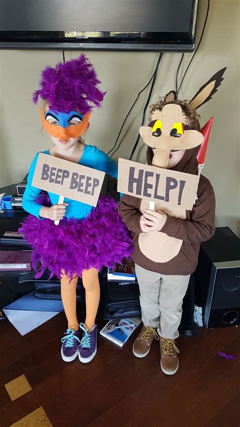 Beep Beep Help Road Runner And Wile E Coyote Halloween Homemade
