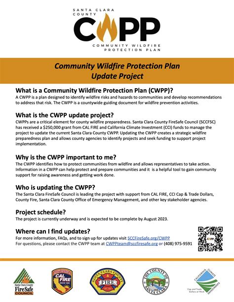Cwpp Media Kit The Santa Clara County Firesafe Council