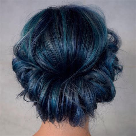 25 Eye Catching Dark Blue Hair Color Ideas — Mystery In