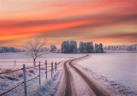 Rural Winter Scene Photograph By Christian Lindsten Fine Art America