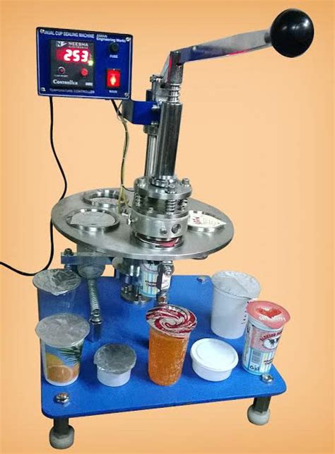 manual operate cup sealing machine rotary cup sealing machine mumbai india